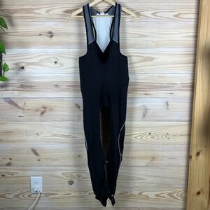 Louis Garneau Cycling Bib Tights Mens L Winter Stirrup Fleece Padded Legging